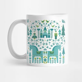 Fairytale illustration in Blue Mug